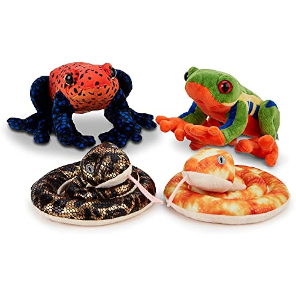 Zappi Co Anaconda Snake Plush Toy – Soft Stuffed Animal for Kids