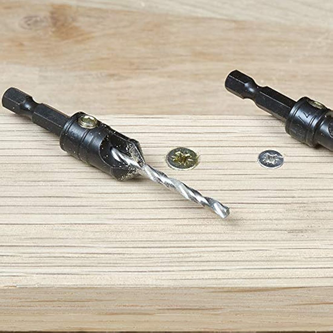 Trend 5-Piece Countersink & Drill Set for No4-No12 Screws | Quick Release