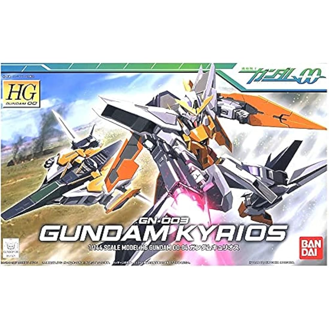 Bandai Spirits HG 1/144 GN-003 Gundam Kyrios Model Kit - Blue/Silver