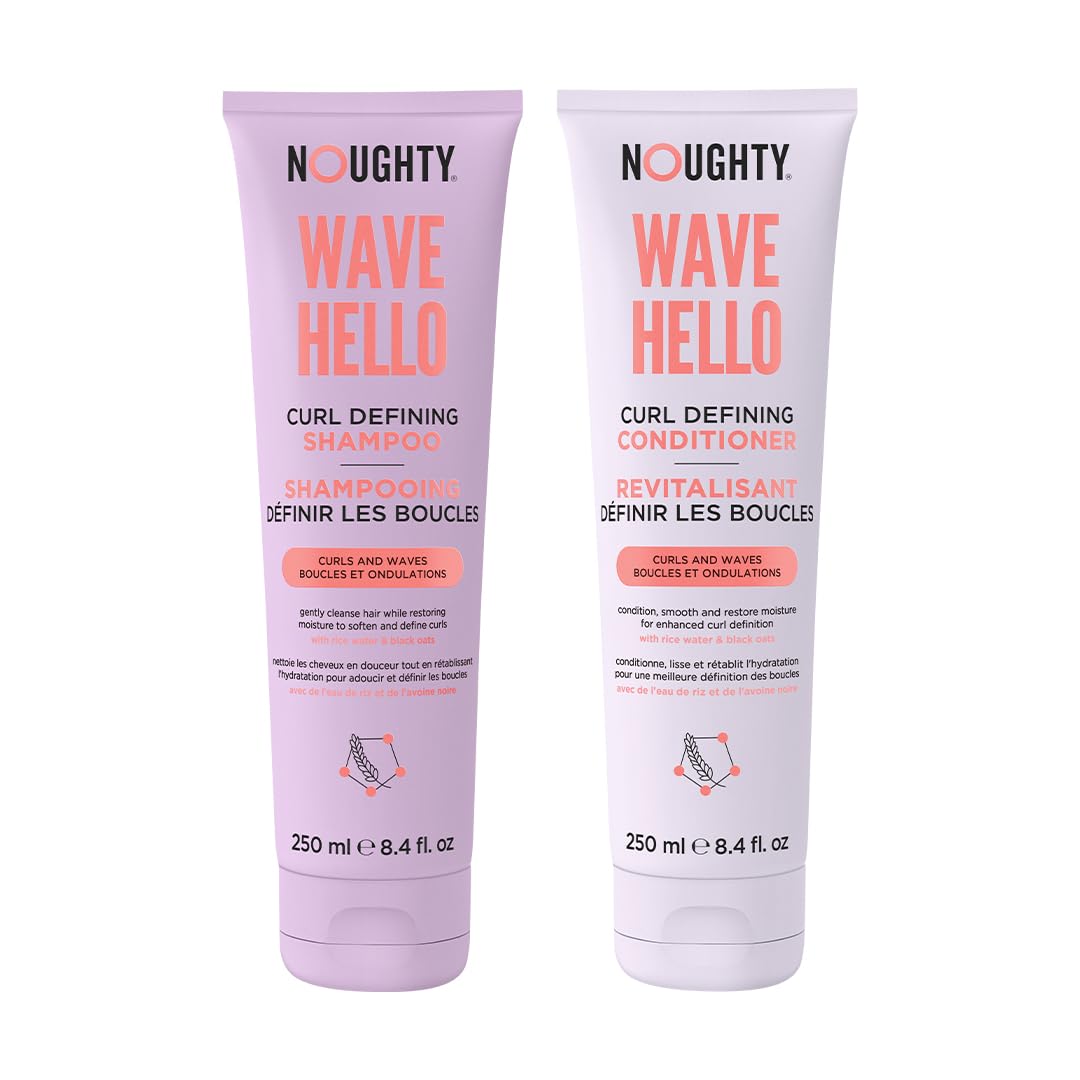 Noughty Wave Hello Curl Defining Shampoo & Conditioner Duo - 250ml