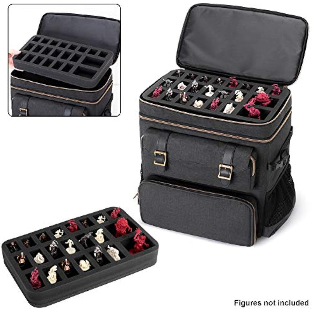 Trunab RPG Adventurer's Backpack | DnD Bag with Miniature Foam Layer