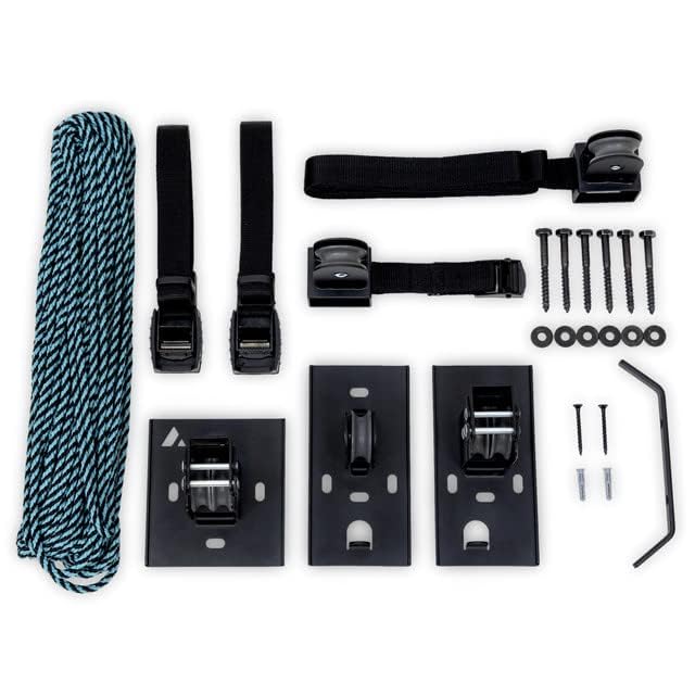 Kayak Ceiling Hoist – Heavy Duty 150lb Garage Pulley Lift