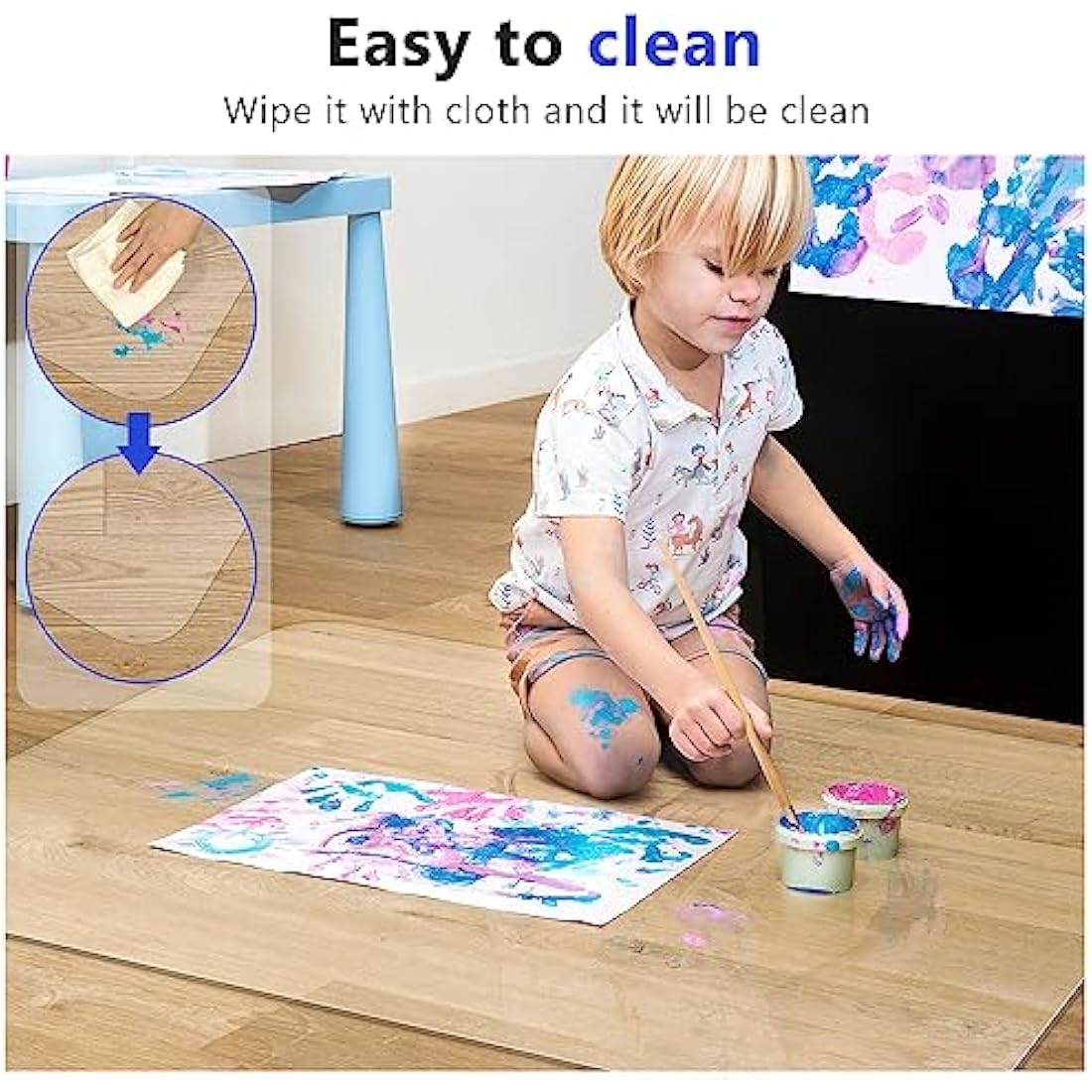 Jolof Store Transparent PVC Office Chair Mat for Hard Floors – 90x120cm