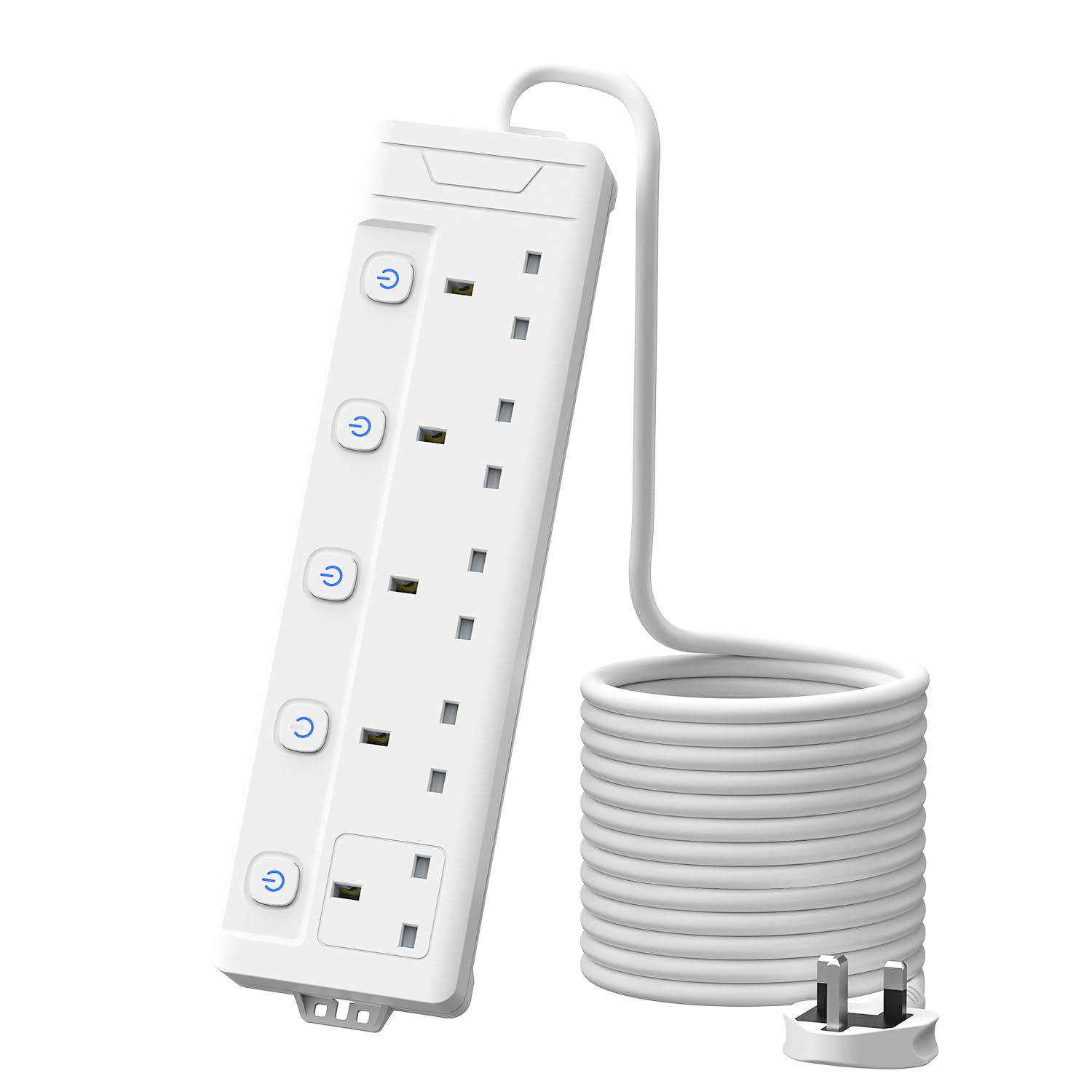 Jolof Store 5M Extension Lead – 5 Gang Power Strip with Individual Switches