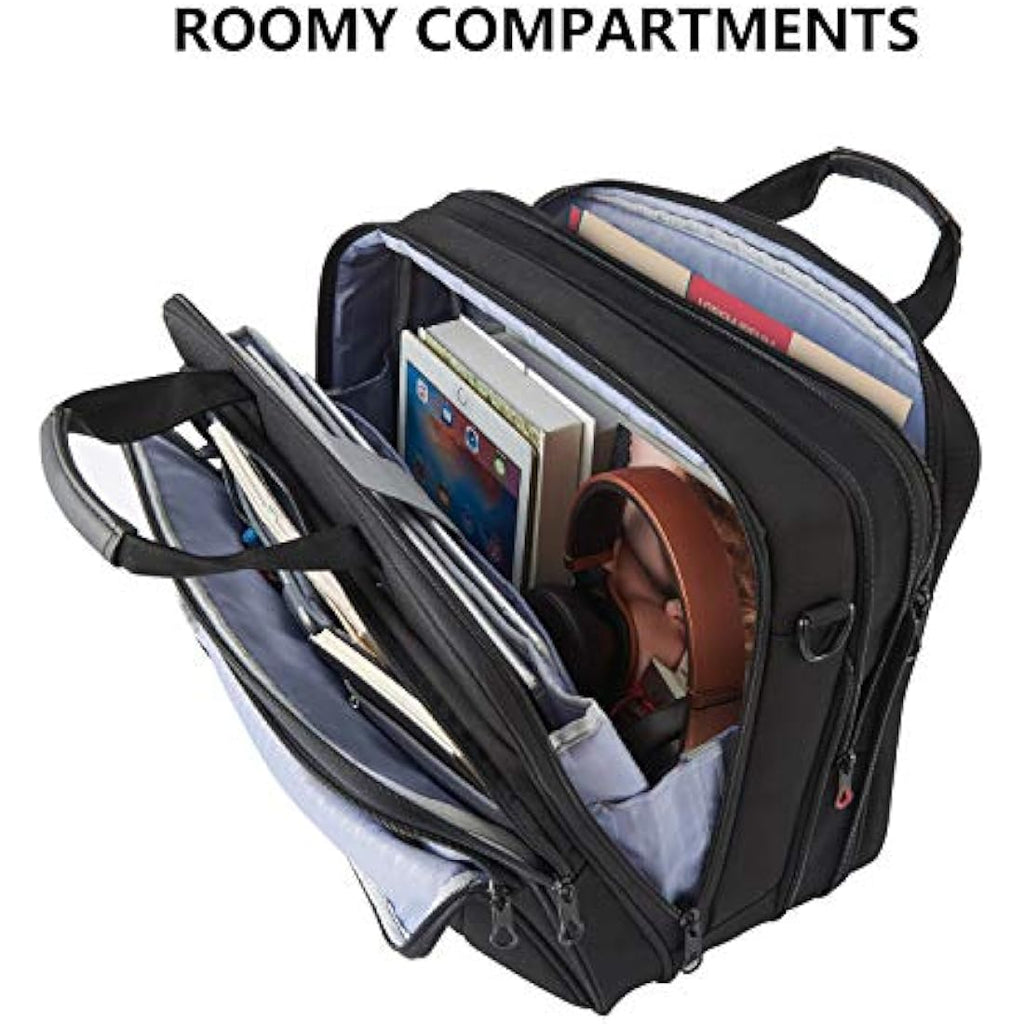 KROSER 17.3 Inch Laptop Briefcase | Water Resistant Expandable Bag