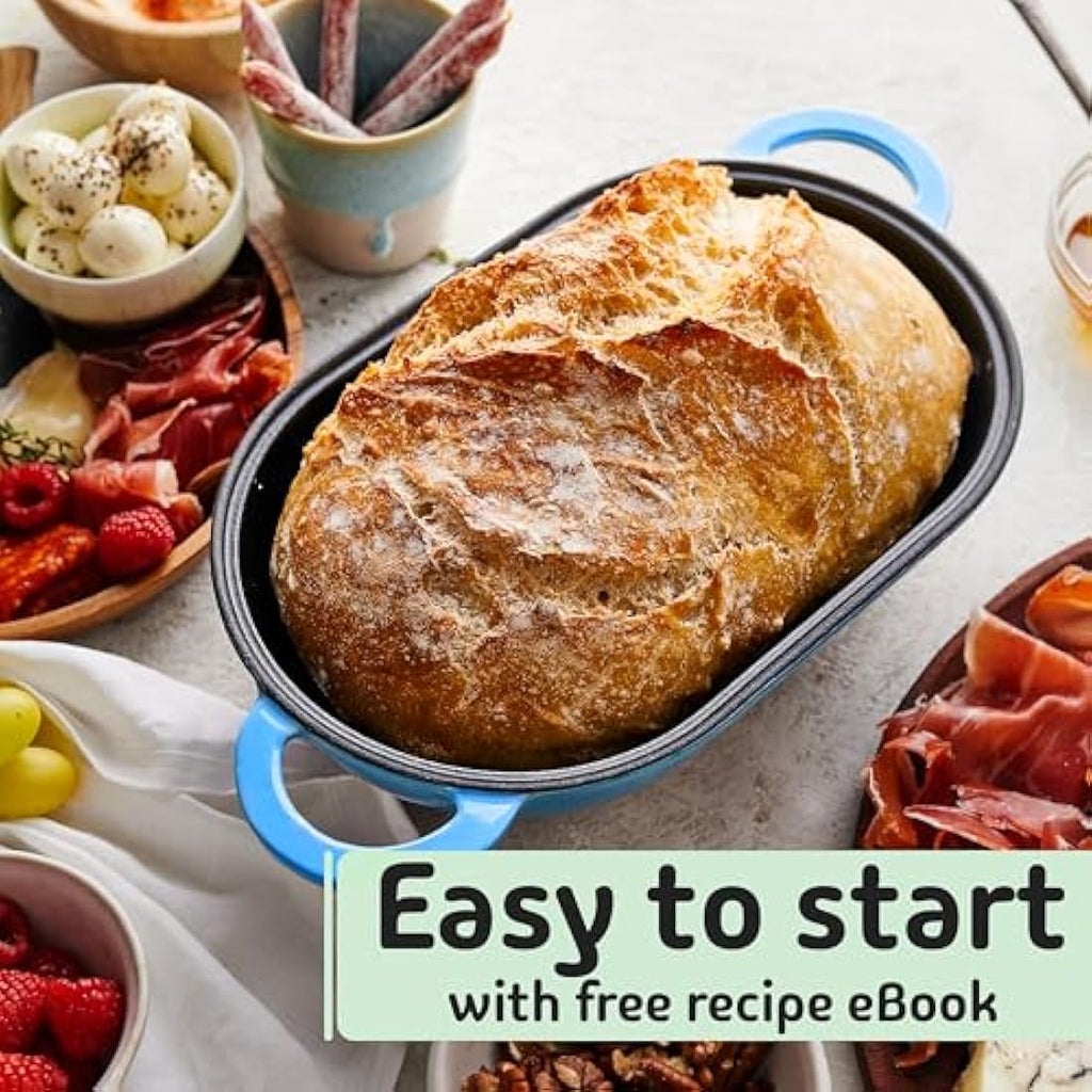LoafNest Original Cast Iron Dutch Oven for Bread Baking | Enameled
