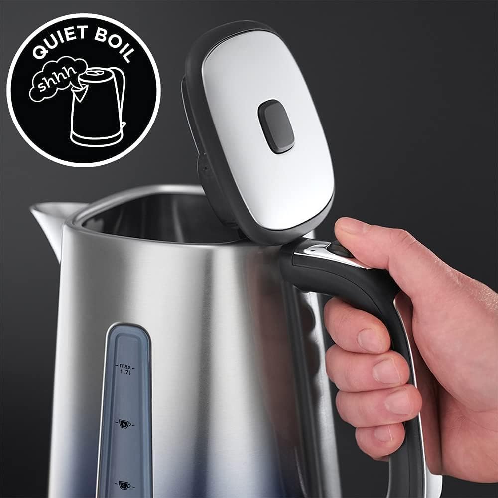 Russell Hobbs Eclipse 1.7L Electric Kettle – Quiet & Fast Boil Blue