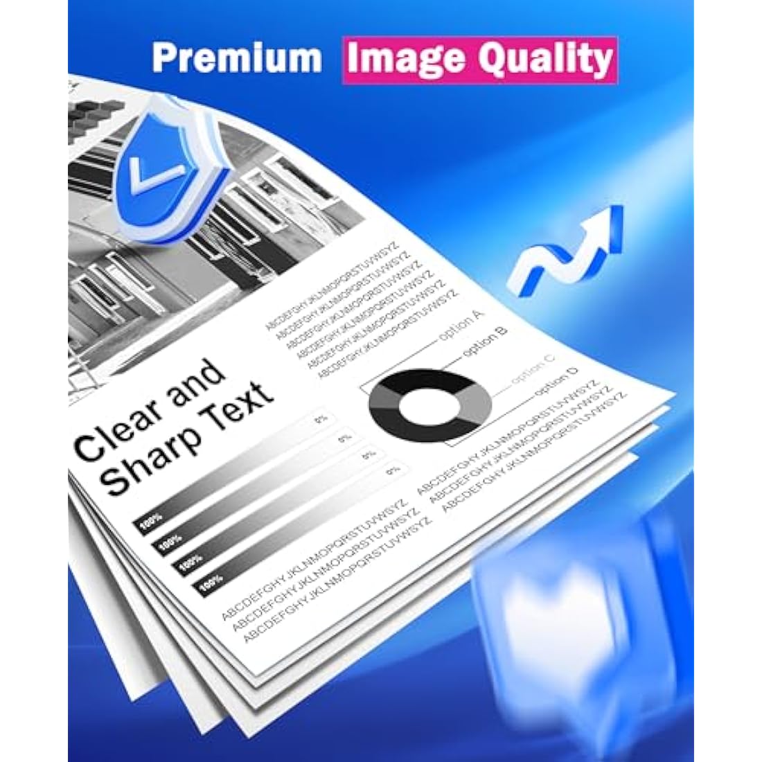 SODFACE TN423 Compatible Toner Cartridges for Brother Printers, 4-Pack CMYK