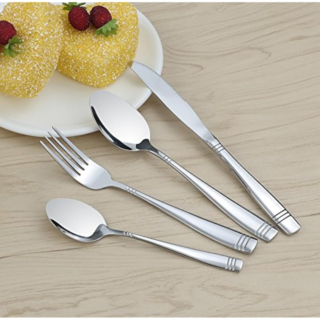 Jolof Store 48-Piece Stainless Steel Cutlery Set – Service for 12