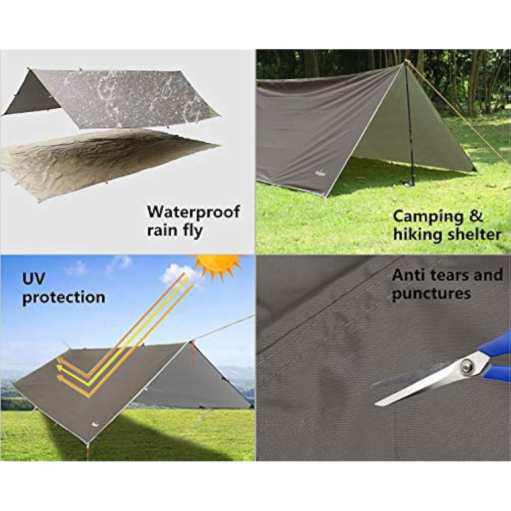 Unigear Waterproof Rain Fly Tarp | Lightweight Camping Tent Shelter