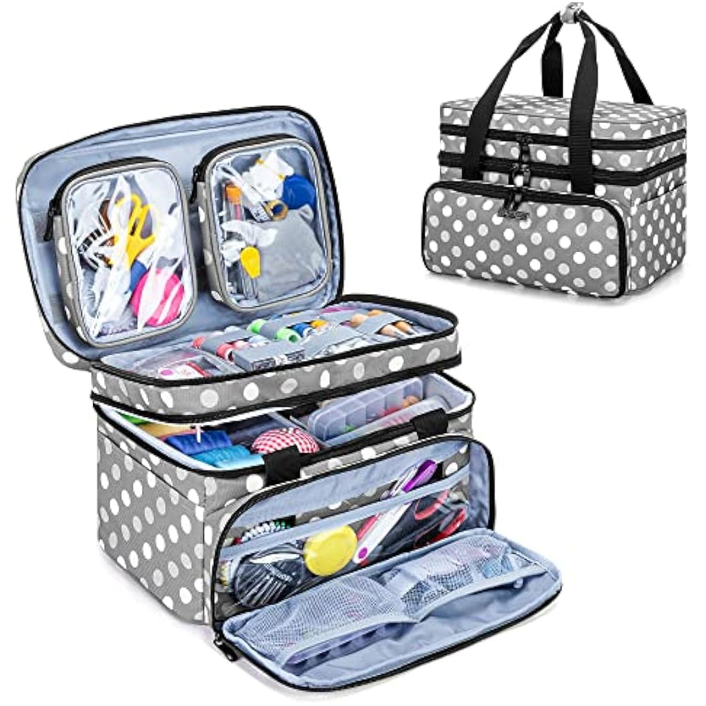 BAFASO Large Sewing Accessories Organiser Bag with Detachable Pouches