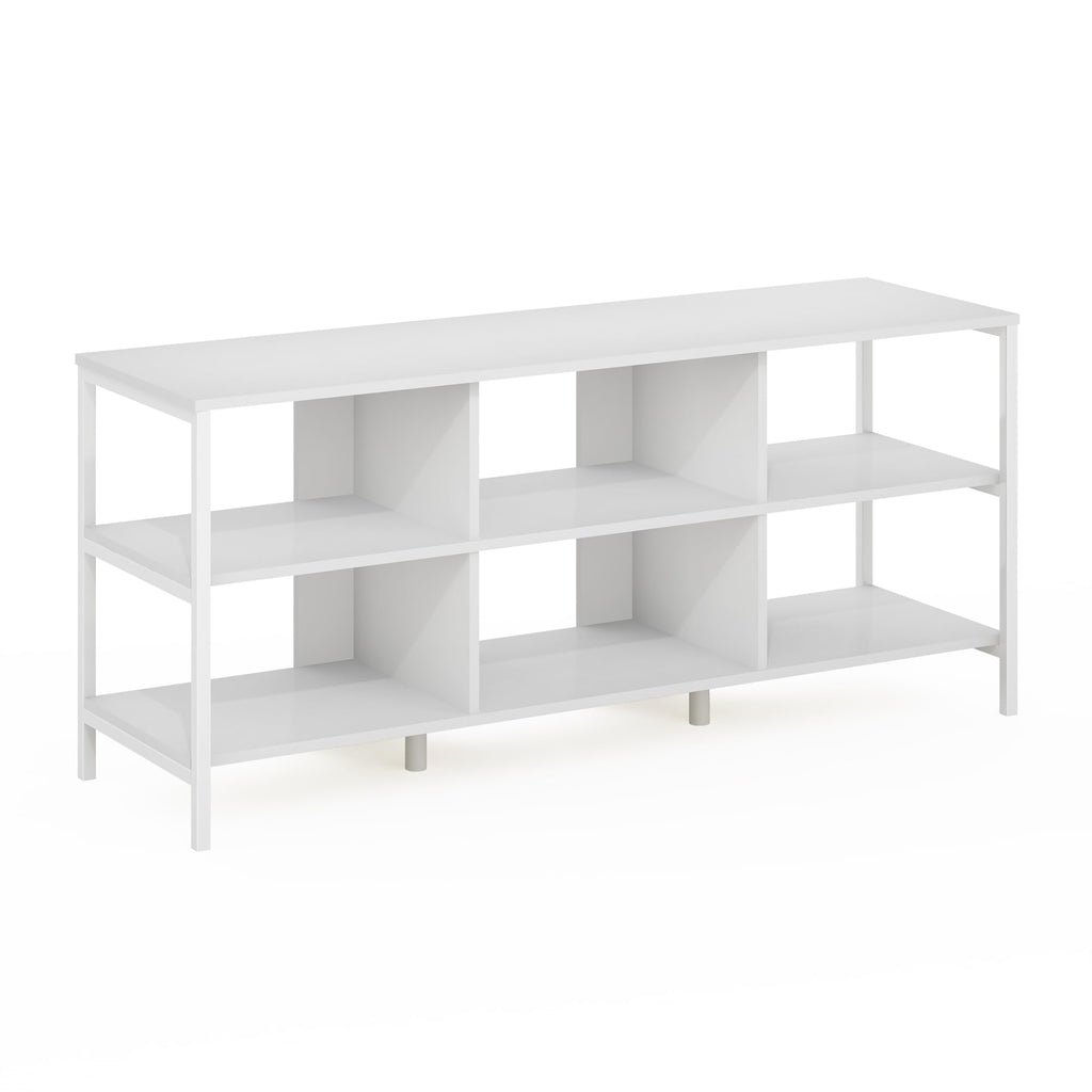 Furinno Camnus Modern Living TV Stand for TVs up to 60 Inch, Solid White/White - image 5