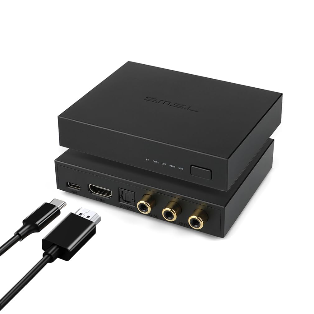 SMSL PS100 ES9023 HiFi DAC | USB Optical Coaxial HDMI ARC Bluetooth