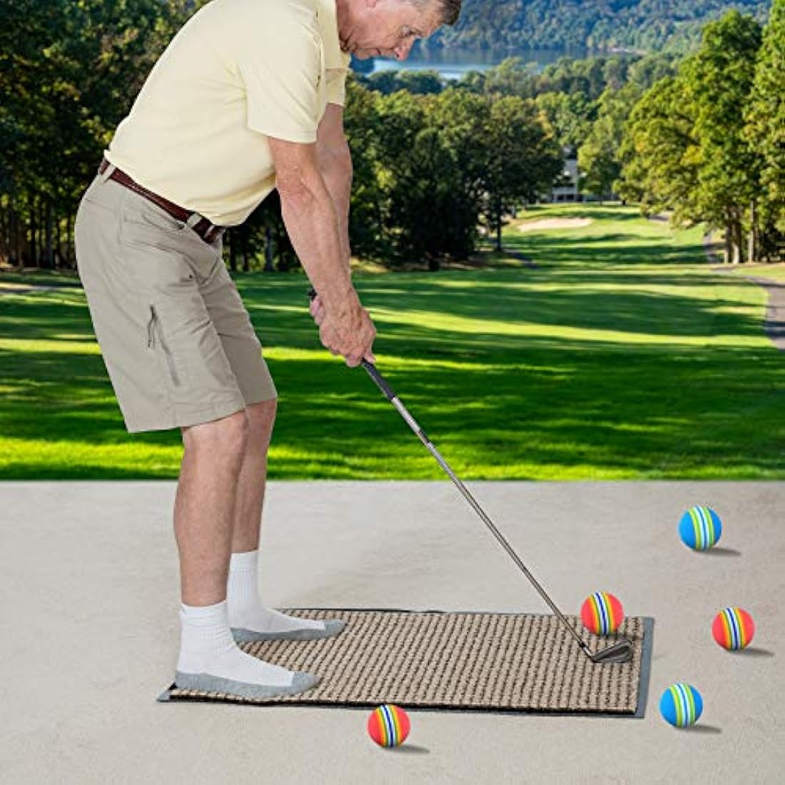 Xiaomoyu 26 Pcs Soft Foam Golf Practice Balls – Red & Blue Training Set