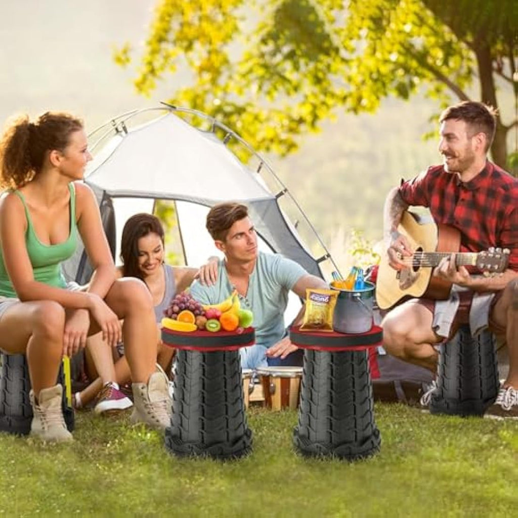 Telescopic Folding Stool – Portable Camping Chair, 396lb Capacity