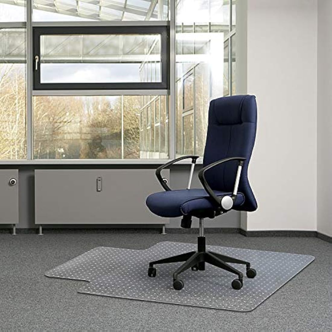 Office Chair Mat for Carpets | Thick PVC Studded, 36"x48"