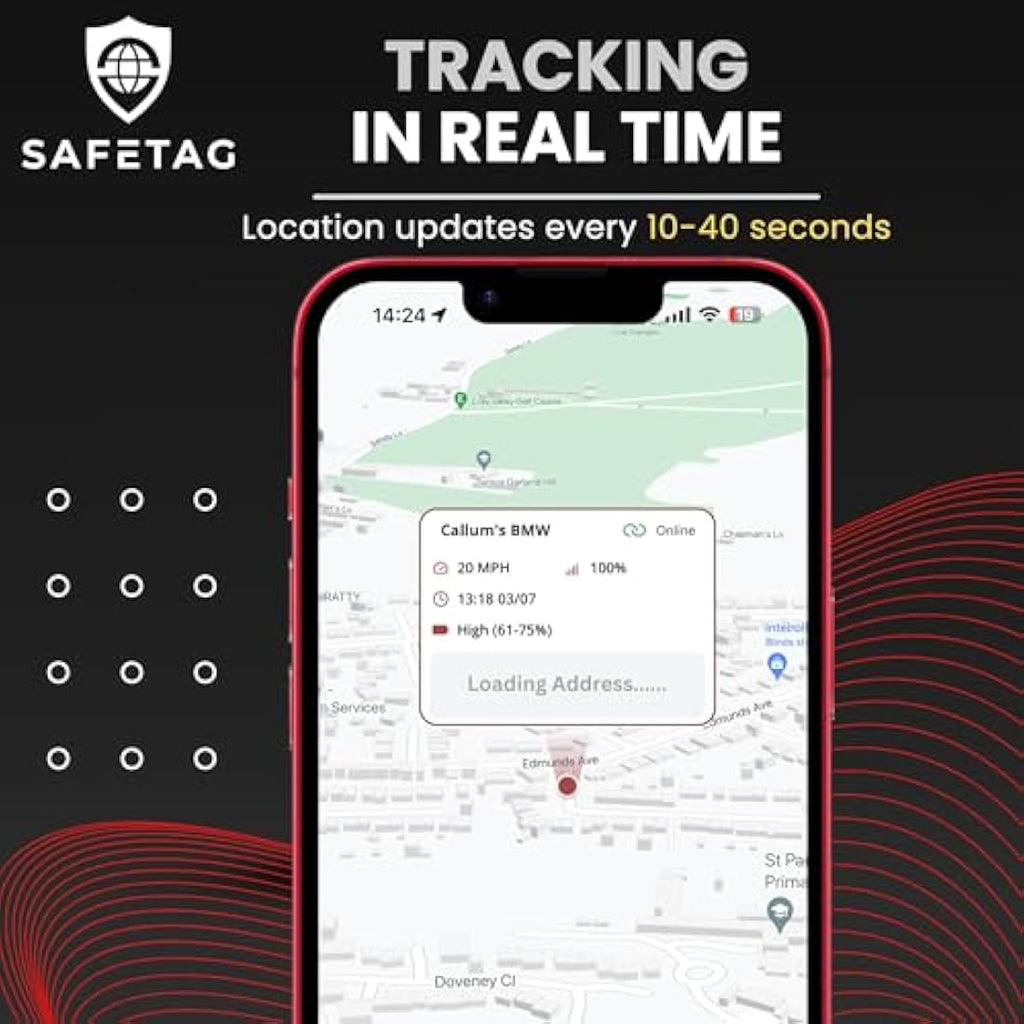 SafeTag Mag 4G Magnetic GPS Tracker – 4G LTE Real-Time Vehicle Security