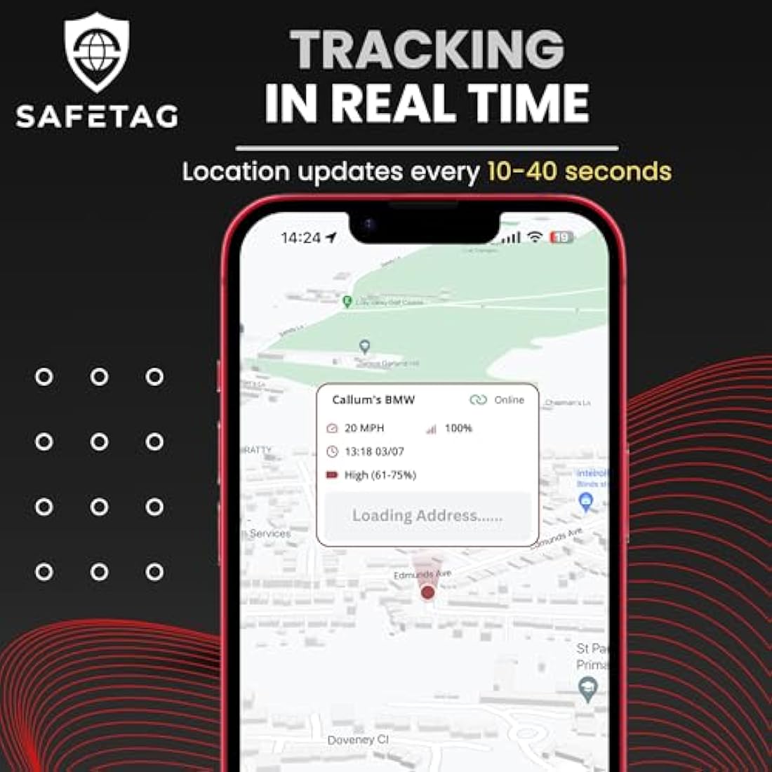 SafeTag Mag 4G Magnetic GPS Tracker – 4G LTE Real-Time Vehicle Security