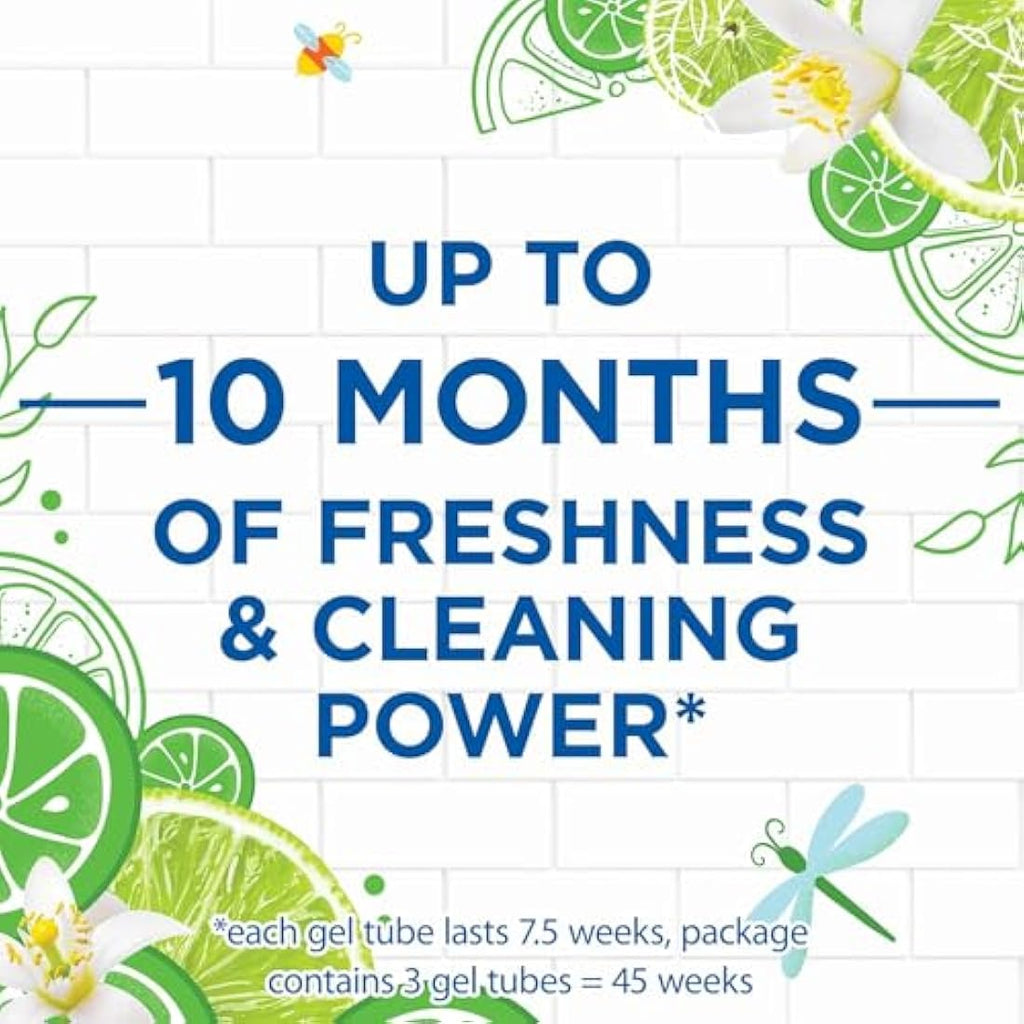 Duck Fresh Discs Toilet Cleaner Starter Kit - Lime Scent (18 Weeks)