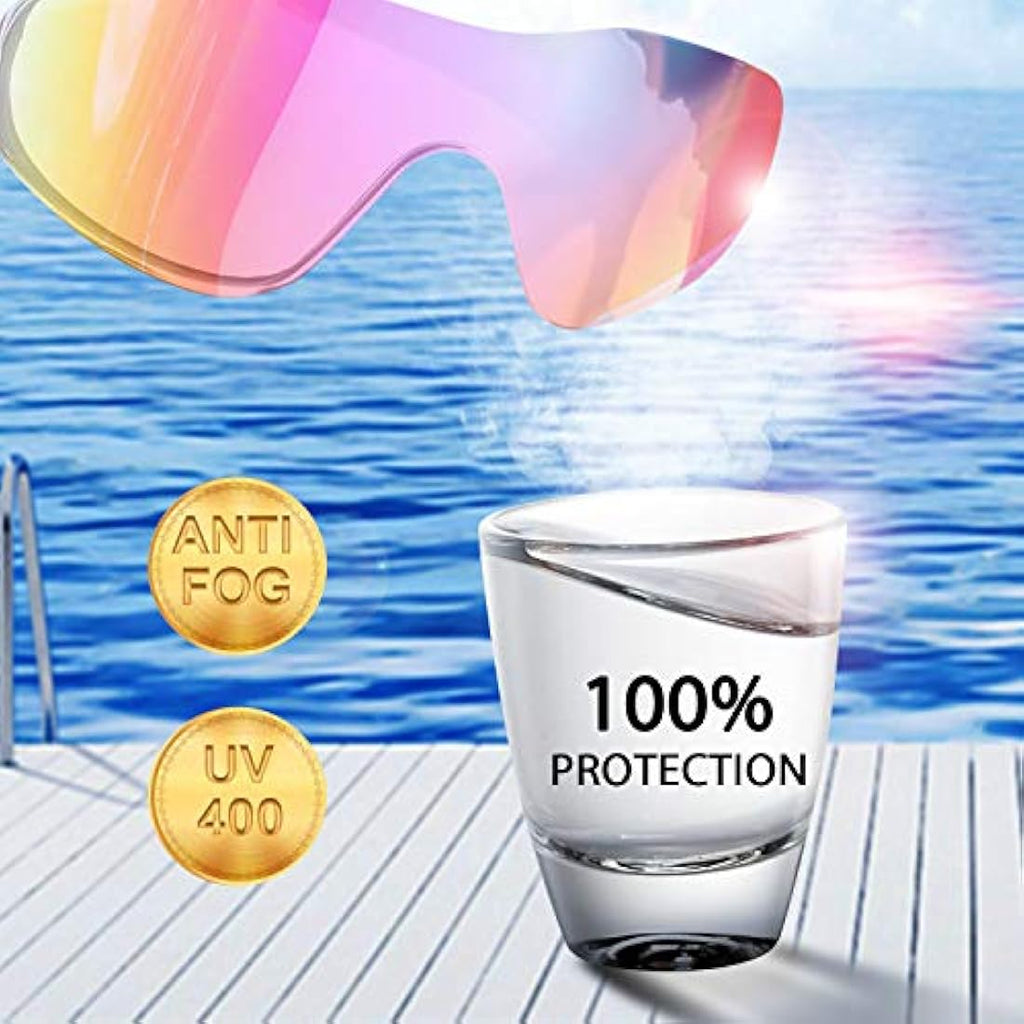 Yizerel Kids Swim Goggles – 2 Pack Anti-Fog UV Protection Eyewear