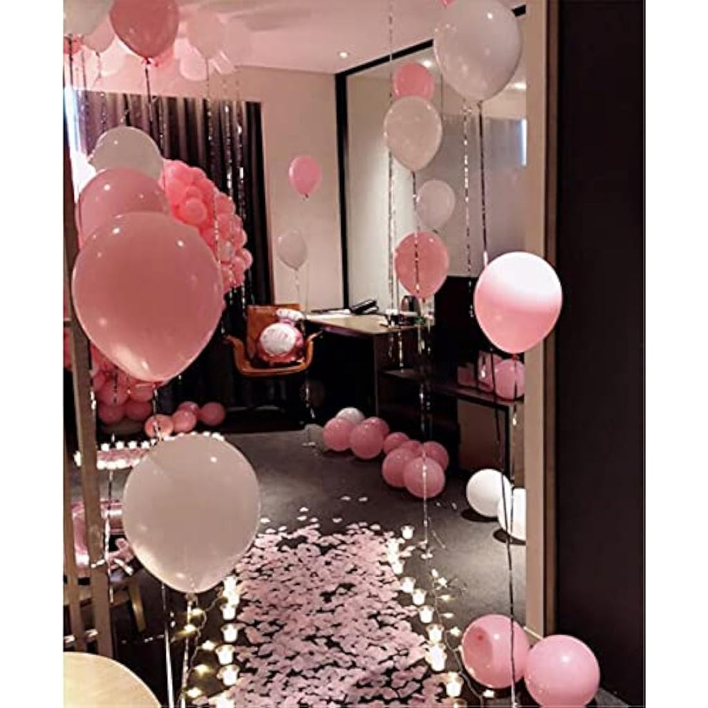 RuiChy 1000pcs Silk Artificial Rose Petals for Weddings - Pink & White
