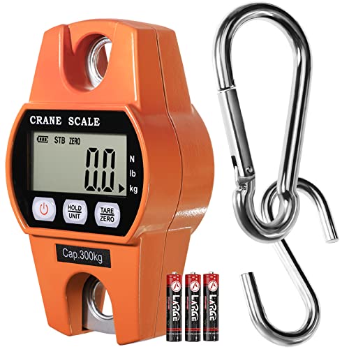 GRAM PRES Digital Hanging Scale – 660lb/300kg Heavy Duty Crane Scale