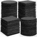 60-Piece Slate Coasters for Laser Engraving, 4 Inch Black Stone
