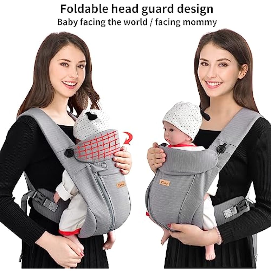 CUBY Breathable Mesh Baby Carrier – Ergonomic Newborn to Toddler Wrap