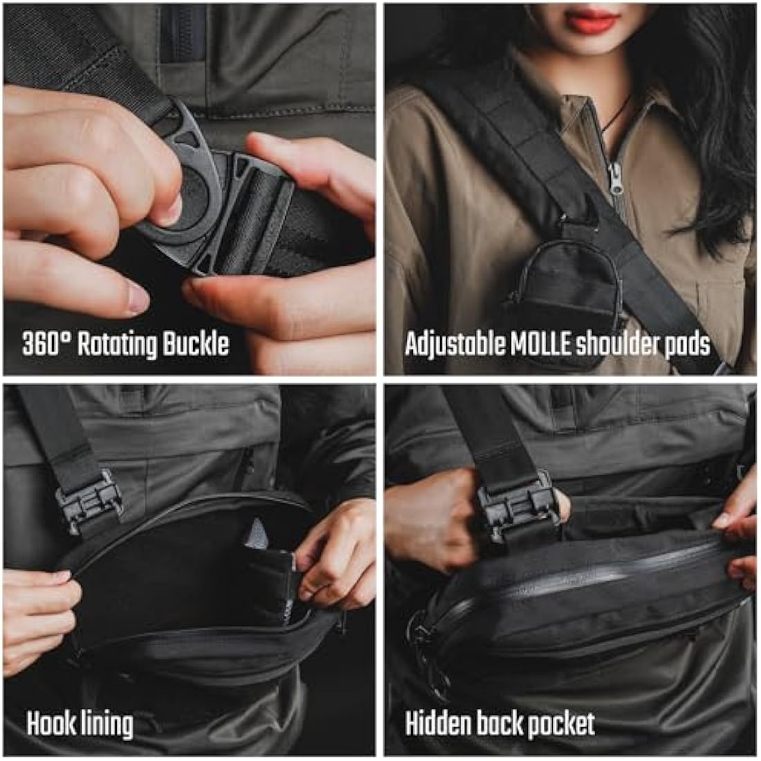 Cache L3 EDC Sling Bag – Lightweight Nylon Tactical Daypack