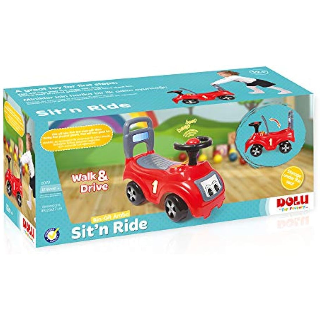 Dolu Mini Ranger Ride-On Toy Car for Toddlers - Red Outdoor Vehicle