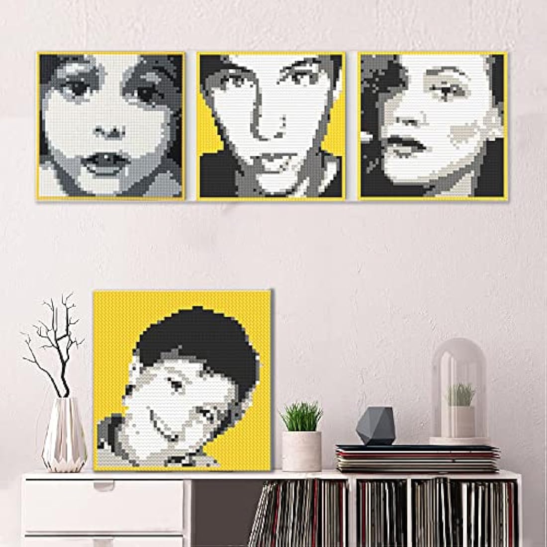Jolof Store Custom Mosaic Portrait Kit | DIY Photo Building Bricks (Large)