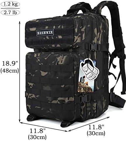 Doshwin 40L Military Tactical Backpack | Molle Camo Hiking Rucksack