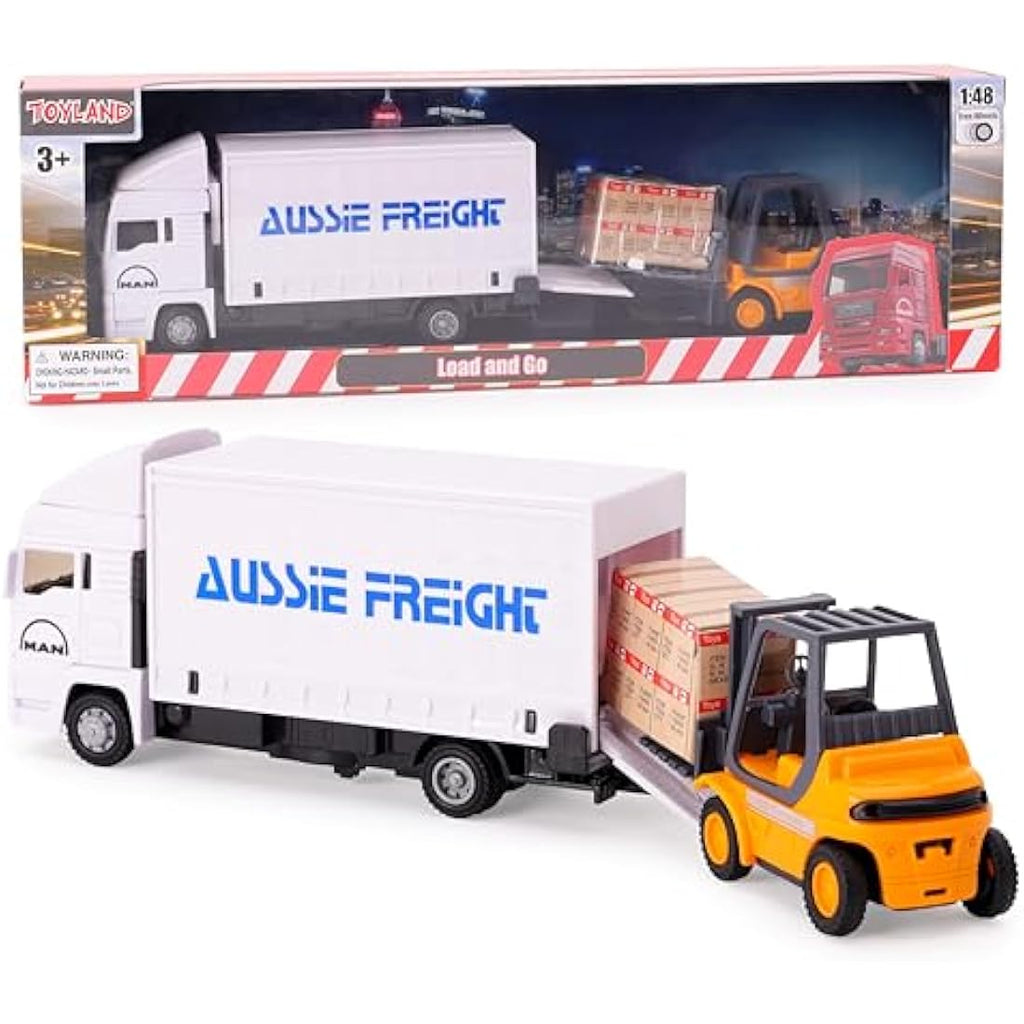 Toyland Scania Cargo Truck and Forklift Set – 1:48 Scale Diecast Toy