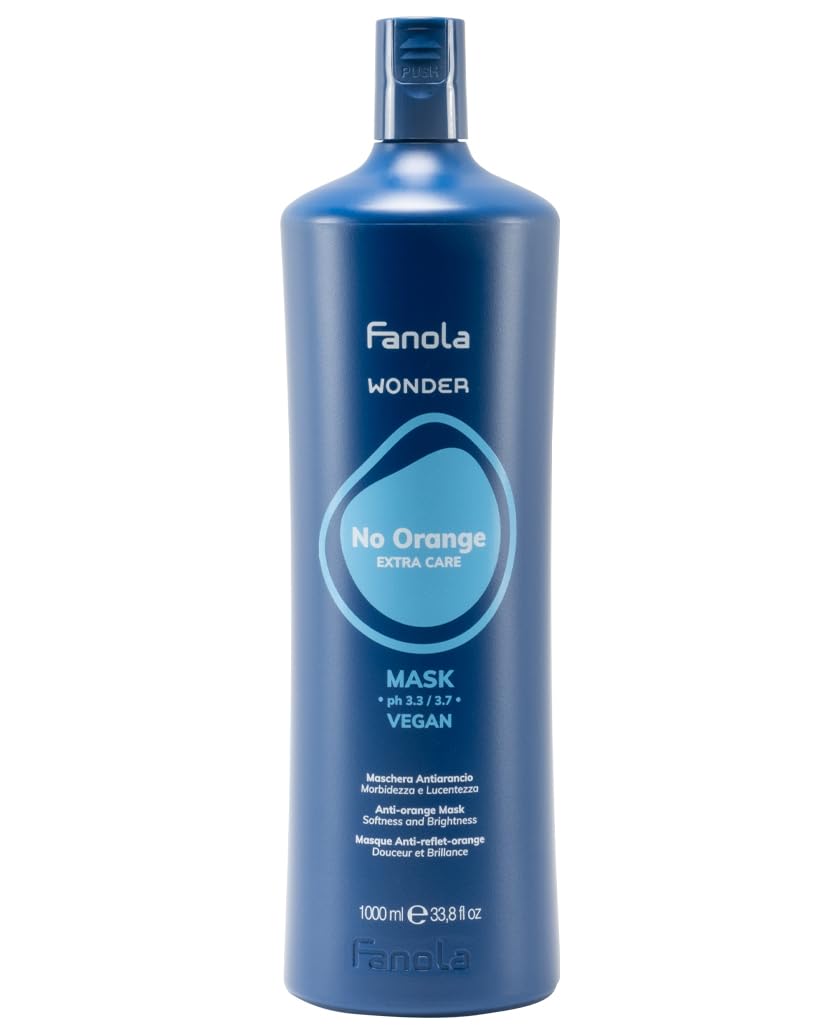 Fanola No Orange Mask | Anti-Orange Tones Vegan Hair Treatment – 1000ml