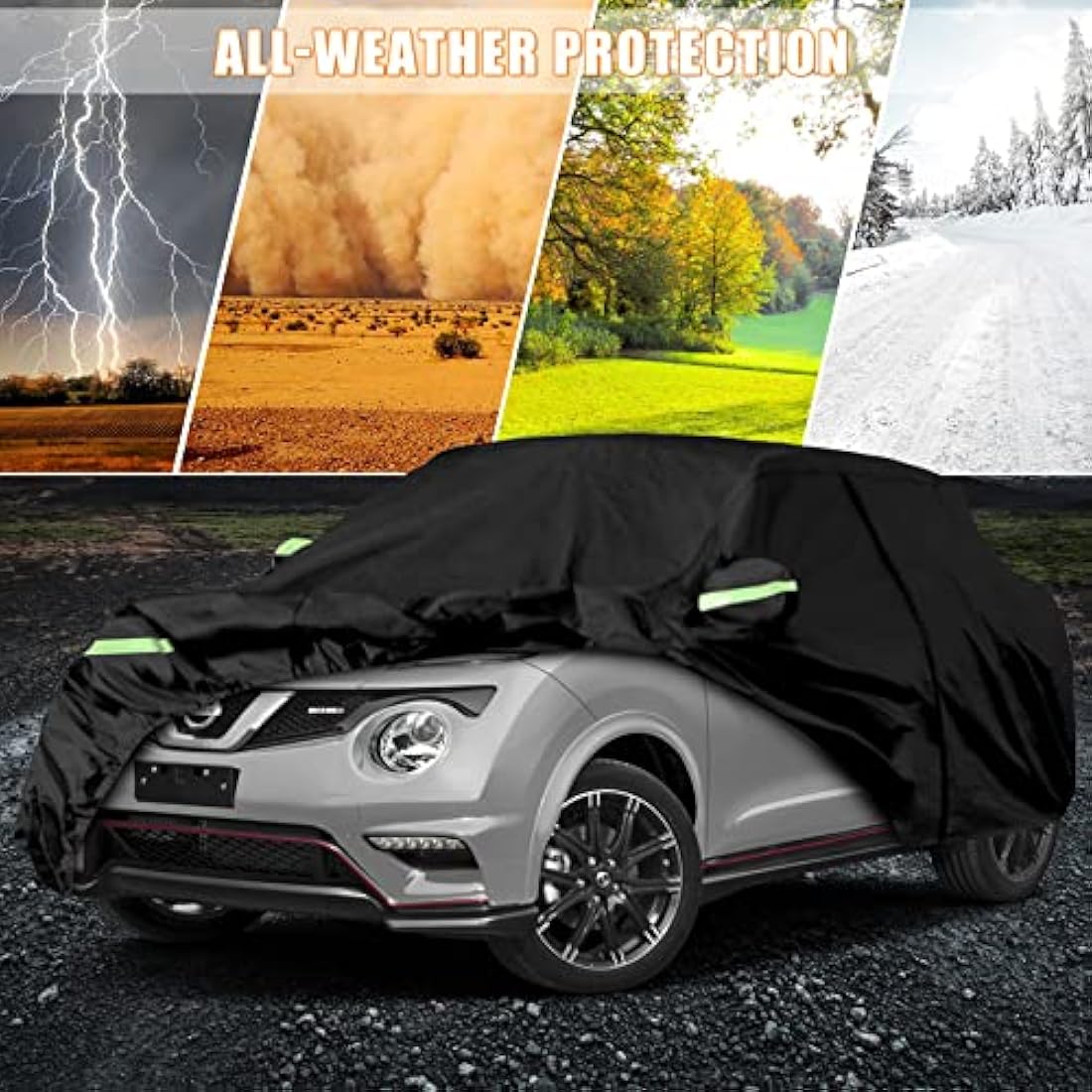 Opaltool 6-Layer Waterproof Car Cover for Nissan Juke 2010–2022