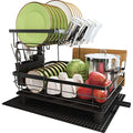 Jolof Store 2-Tier Dish Drying Rack | Stainless Steel Kitchen Organizer