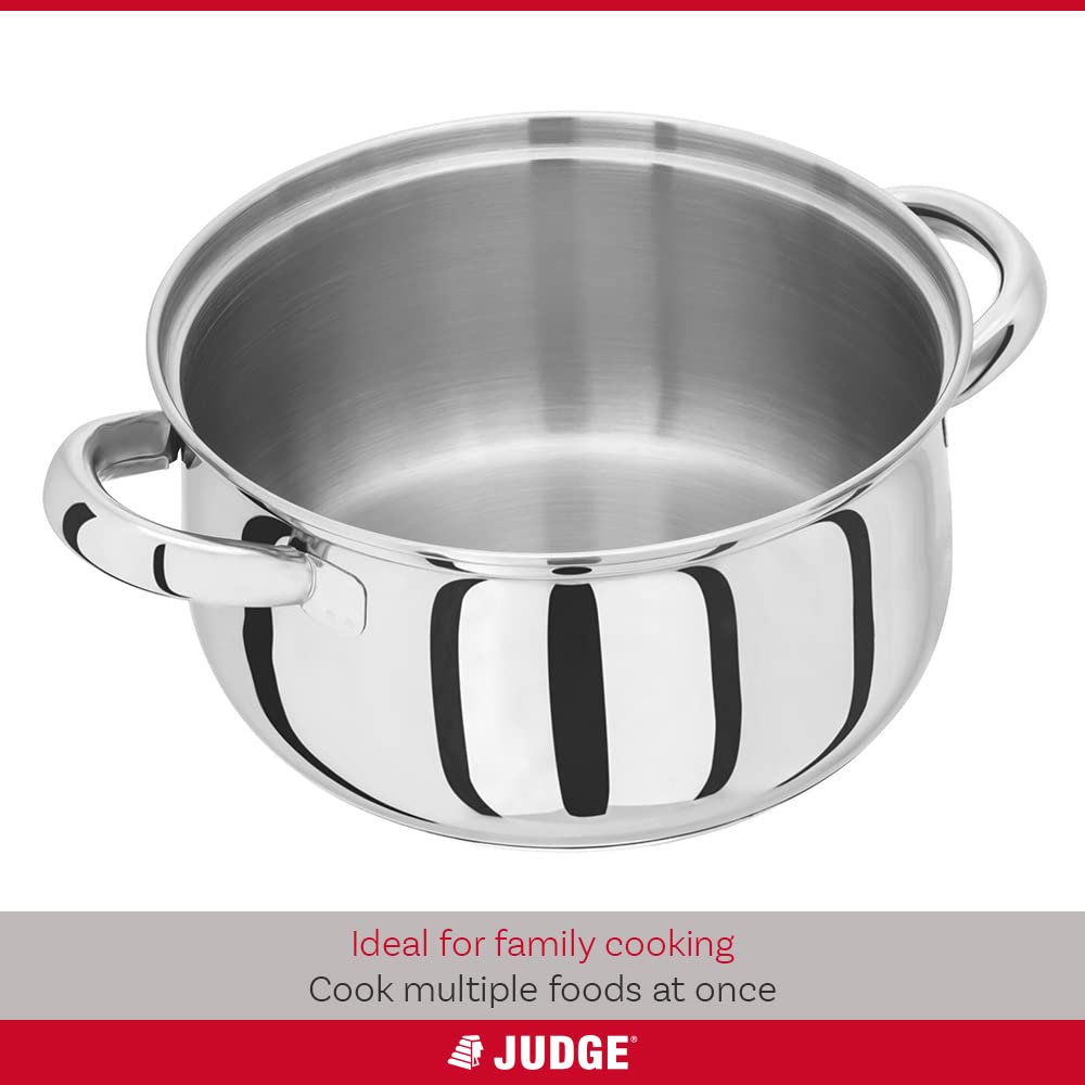 Judge Essentials 3 Tier Stainless Steel Steamer 18cm | Induction Ready