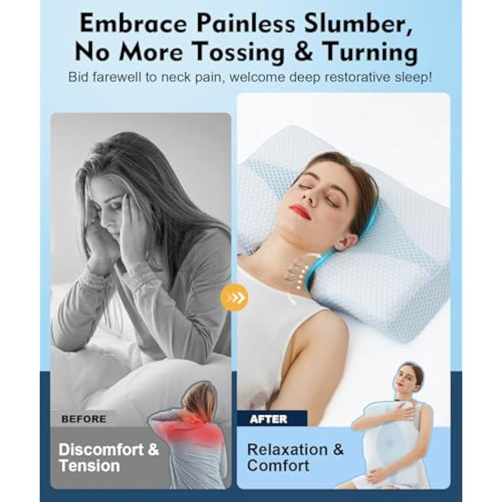 HYDOMI Orthopedic Memory Foam Cervical Pillow for Neck and Shoulder Pain