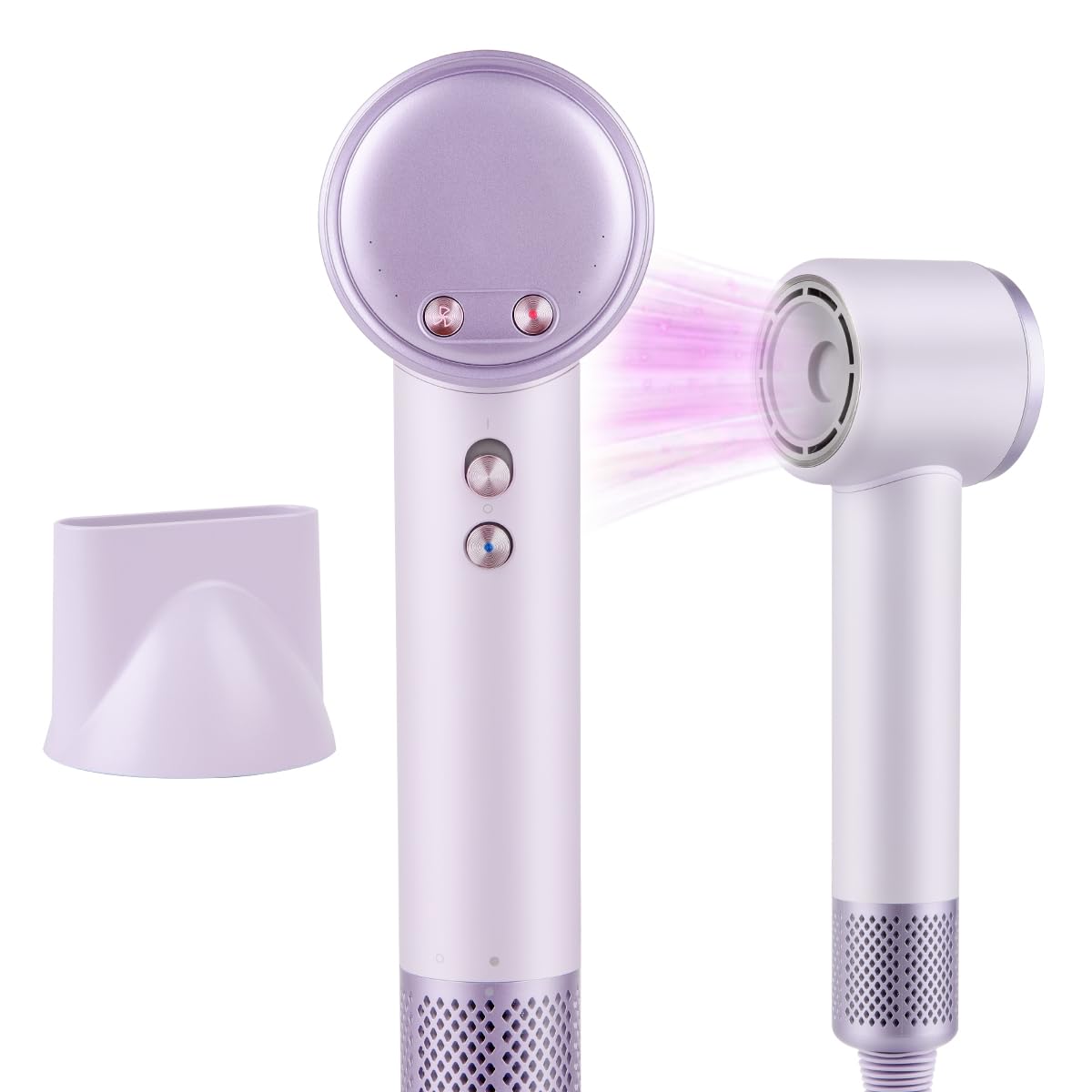 Nineaccy Ionic Hair Dryer | 110,000 RPM High Speed Blow Dryer - Purple