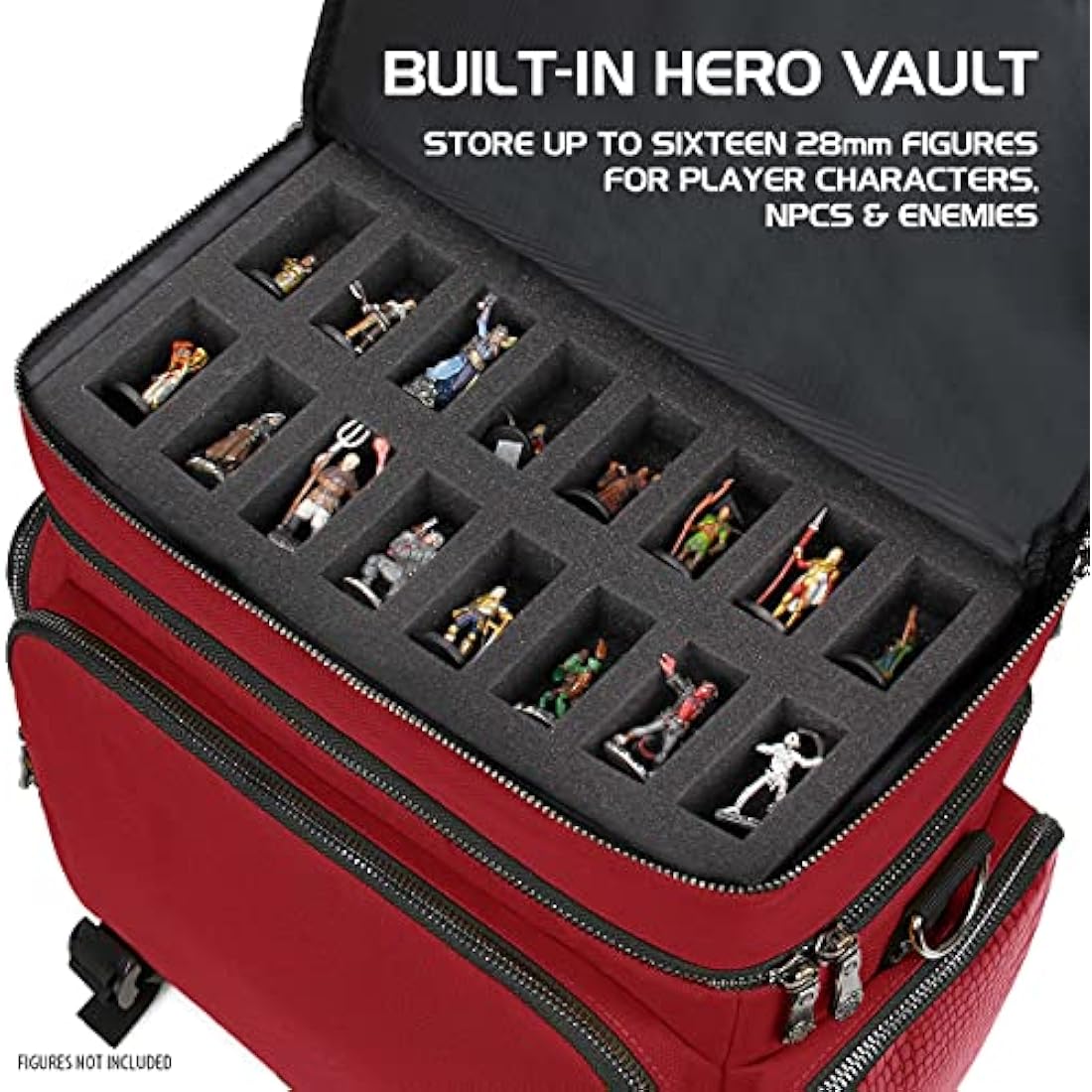 ENHANCE Dragon Hide RPG Adventurer's Bag | DND Miniature Storage Vault