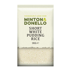 Minton & Donello Short White Pudding Rice – 6 x 1kg Bulk Pack