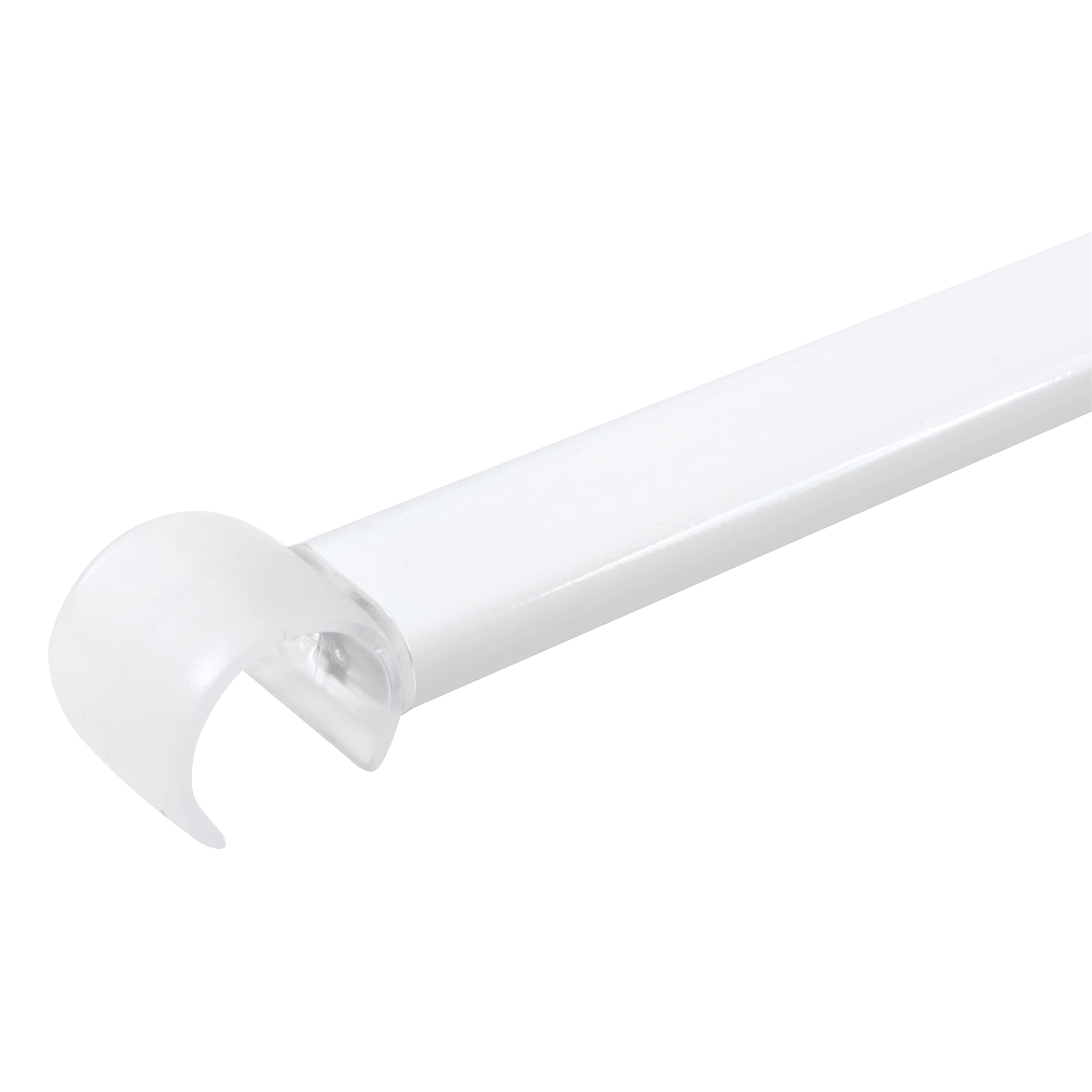 Spirella Decor Shower Curtain Rail Ceiling Support | 60cm White Aluminium