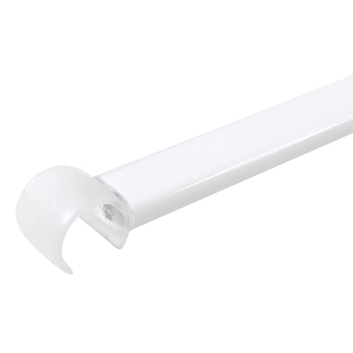 Spirella Decor Shower Curtain Rail Ceiling Support | 60cm White Aluminium