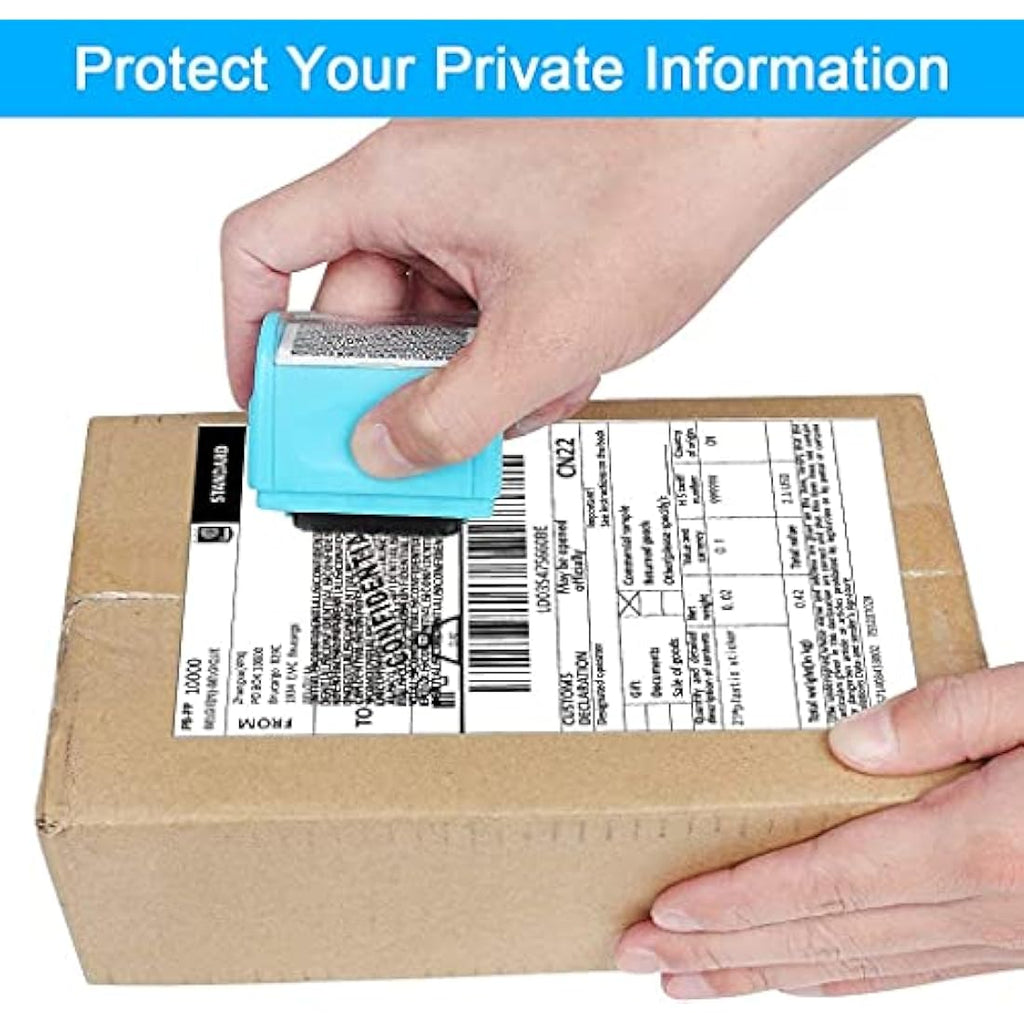 Identity Theft Protection Roller Stamp – 1.5 Inch Wide with 3 Refills