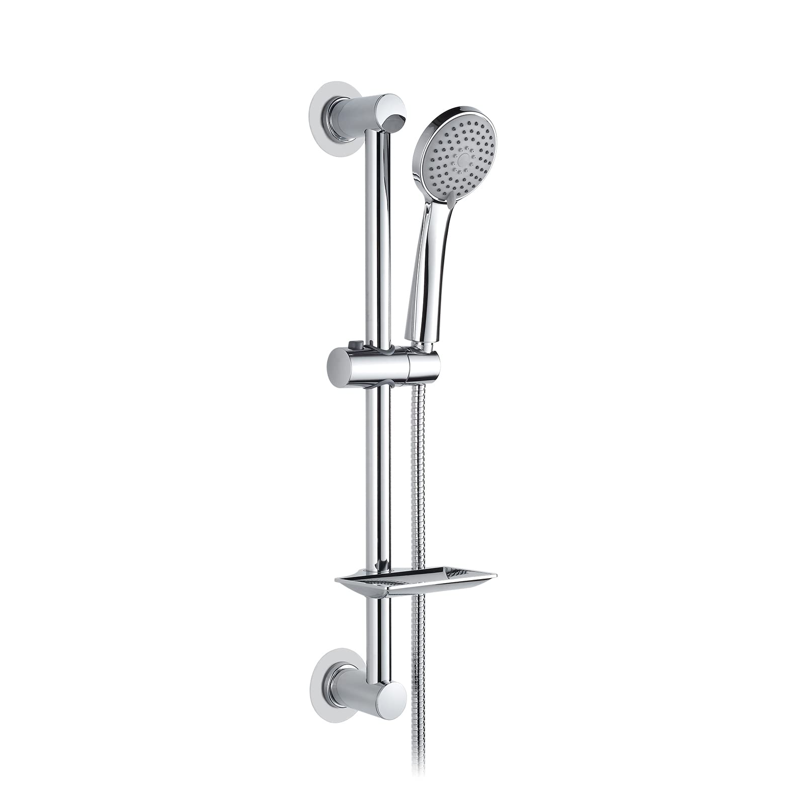 Ibergrif Nail-Free Shower Riser Rail Set with Slide Bar and 170cm Hose