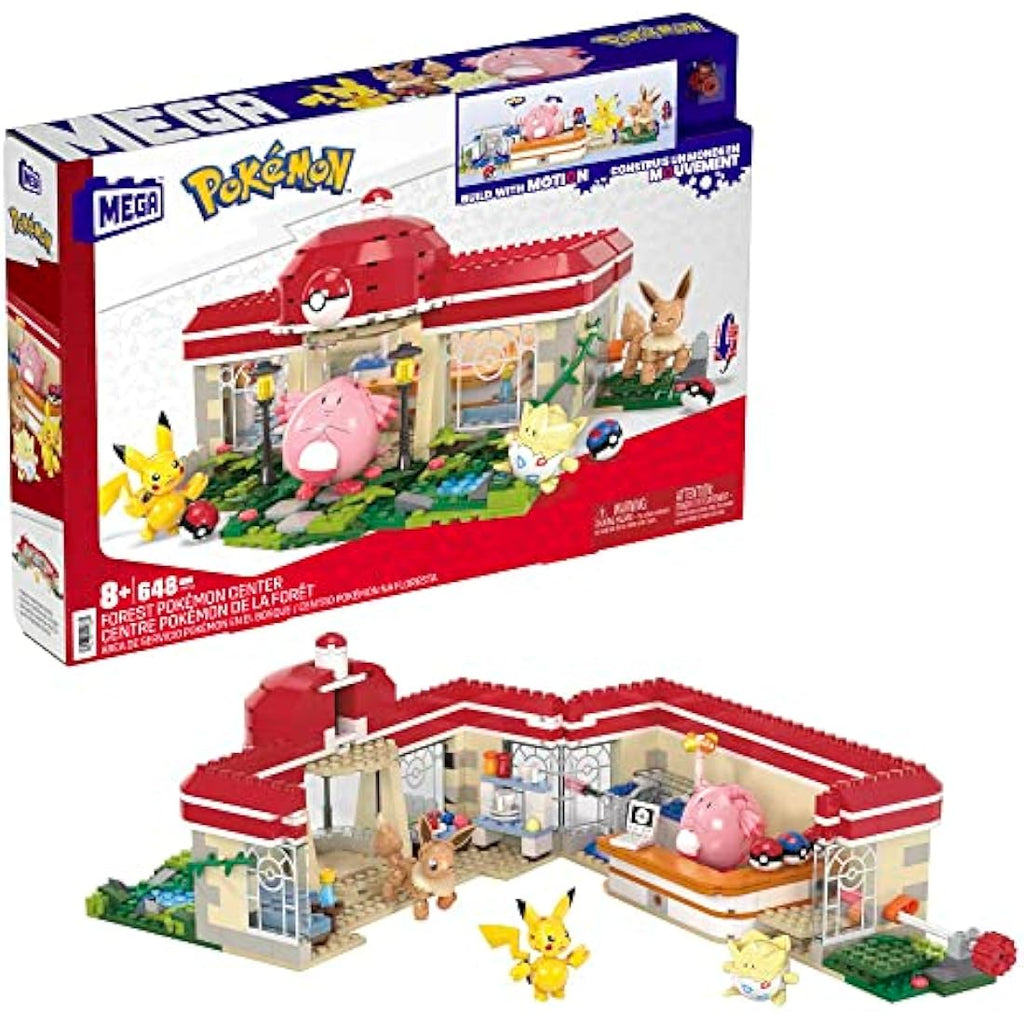 MEGA Pokémon Center Forest Playset – 648 Piece Motion Building Toy