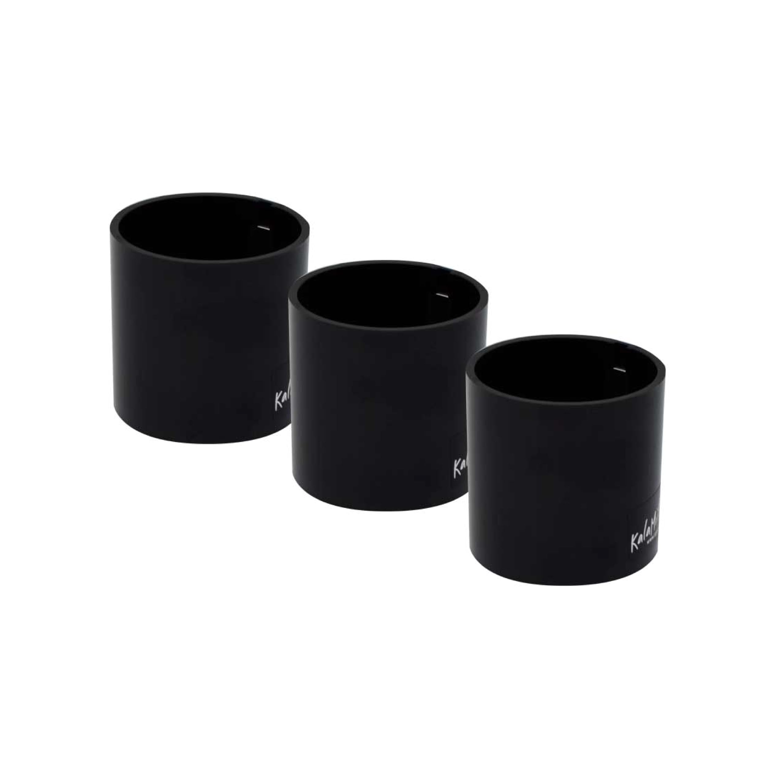 KalaMitica Magnetic Cylinder Organizers - 3 Pack ABS Resin - Black