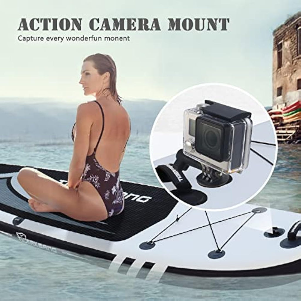 TIGERXBANG Inflatable Stand Up Paddle Board with Kayak Seat & Camera Mount