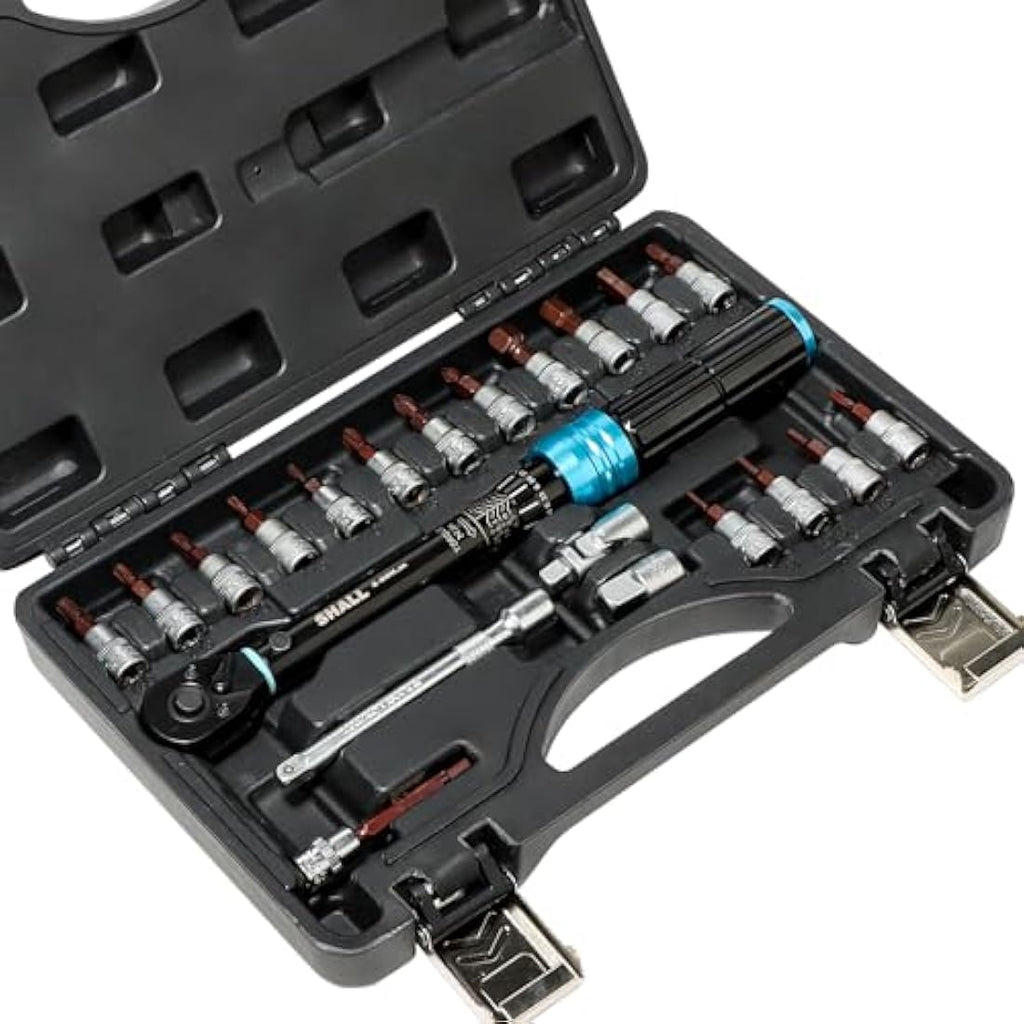 Shall 1/4" Torque Wrench Set | 2-25Nm 21-Piece Bike & Motorcycle Kit