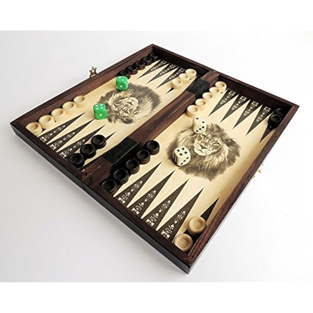 Master of Chess 3-in-1 Wooden Set | Handmade Portable 26cm Board